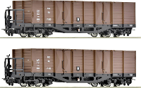 Roco 6640004 H0e set van 2 open goederenwagons van de ÖBB