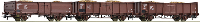 Roco 76081 H0 3 delige set open goederenwagons van de DR