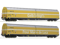 Roco 76087 H0 2 delige set schuifwandwagon Post van de SBB