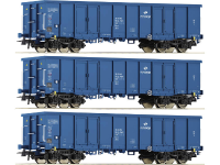 Roco 76128 H0 Set van 3 open goederenwagon van PKP Cargo