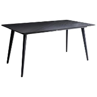 RODALLO   Tuintafel   Zwart marmer   160 x 90 cm   Gesinterde steen