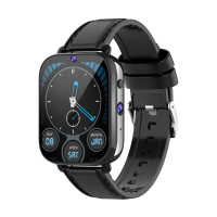Rogbid Koning Keramische Kast 1,75 inch 320*385px Scherm Android Smartwatch Hartslag SpO2 Monitor Dubbele Camera's GPS G