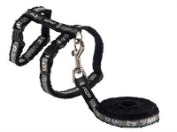 Rogz For Cats Sparklecat Tuig Voor Met Looplijn Voor Kat Zwart #95;_24 40 Cmx1,8 Mtr