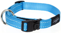 Rogz For Dogs Fanbelt Halsband Voor Hond Turquoise 20 Mmx34 56 Cm