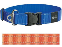 Rogz For Dogs Landing Strip Halsband Voor Hond Oranje 40 Mmx50 80 Cm