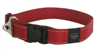 Rogz For Dogs Landing Strip Halsband Voor Hond Rood 40 Mmx50 80 Cm