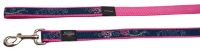 Rogz For Dogs Scooter Lijn Voor Hond Denim Rose 16 Mmx1,4 Mtr