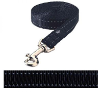 Rogz For Dogs Snake Lijn Voor Hond Zwart 16 Mmx1,4 Mtr