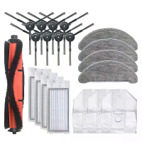 Roidmi EVE Plus Robot Stofzuiger Hoofdborstel HEPA Filter Zijborstel Stofzak Dweil Doek Vervangende Accessoires Onderdel