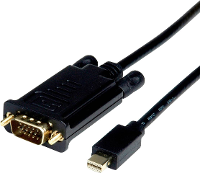 ROLINE Cable Mini DisplayPort   VGA, Mini DP M   VGA M, zwart, 1,5 m
