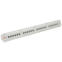 ROLINE Cat.5E (Class D), 19 patchpanel, 24 ports, UTP, grijs