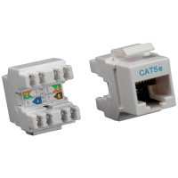 ROLINE Cat.5E (Klasse D) Keystone, RJ45, niet afgeschermd, lichtgrijs