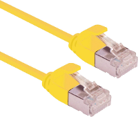 ROLINE F/UTP DataCenter Patchkabel Cat.6A (Class EA), LSOH, extra dun, geel, 0,5 m