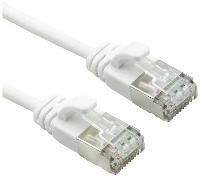 ROLINE F/UTP DataCenter Patchkabel Cat.6A (Class EA), LSOH, extra dun, wit, 0,15 m