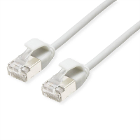 ROLINE F/UTP DataCenter Patchkabel Cat.6A (Class EA), LSOH, extra dun, wit, 3 m
