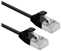ROLINE F/UTP DataCenter Patchkabel Cat.6A (Class EA), LSOH, extra dun, zwart, 0,5 m