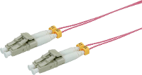 ROLINE Glasvezel kabel, dun, 50/125µm OM4, LSOH, LC/LC, violet, 1 m