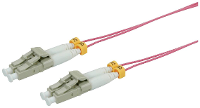 ROLINE Glasvezel kabel, dun, 50/125µm OM4, LSOH, LC/LC, violet, 7 m