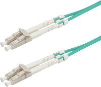 ROLINE glasvezelkabel 50/125µm OM3, LC/LC, Low Loss connector, turkoois, 1 m