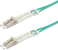 ROLINE glasvezelkabel 50/125µm OM3, LC/LC, Low Loss connector, turkoois, 15 m