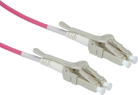 ROLINE glasvezelkabel 50/125µm OM4, LC/LC, Low Loss connector, violet, 2 m