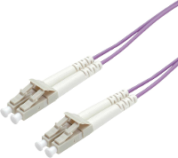 ROLINE glasvezelkabel 50/125µm OM4, LC/LC, violet, 0,5 m