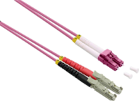 ROLINE glasvezelkabel duplex 50/125µm OM4, LSH/LC, LSOH, violet, 10 m