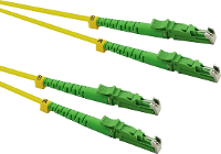 ROLINE glasvezelkabel duplex 9/125µm OS2, LSH/LSH, APC gepolijst, LSOH, geel, 10 m