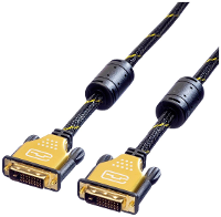 ROLINE GOLD Monitorkabel DVI, M M, (24+1) dual link, 1 m