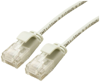 ROLINE GREEN UTP patchkabel Cat.6A (Class EA), LSOH, extra dun, grijs, 0,15 m