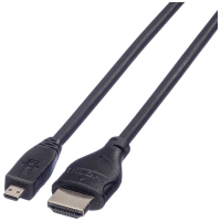 ROLINE HDMI High Speed Kabel met Ethernet, HDMI M   Micro HDMI M, 2 m