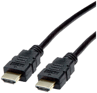 ROLINE HDMI High Speed kabel met Ethernet, TPE, zwart, 2 m
