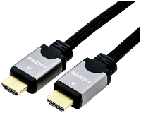 ROLINE HDMI HighSpeed kabel met Ethernet, M/M, zwart / zilver, 2 m
