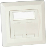 Roline Netwerkdoos Opbouw (op muur) CAT 6A 2 poorten Wit