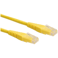 ROLINE Patchkabel Cat.6 UTP (Class E), geel, 2 m