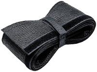ROLINE PVC weefselslang voor kabelgeleiding, met klittenband, zwart, 2,5 m