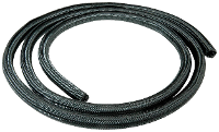 ROLINE PVC weefselslang voor kabelgeleiding, zelfsluitend, zwart, 2,5 m