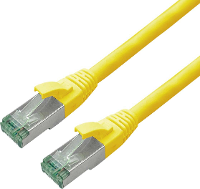 Roline recycled material RJ45 (cross) Netwerkkabel Aansluitkabel CAT 6A S/FTP 5 m Geel