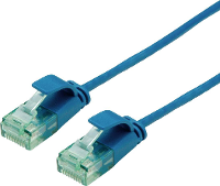 Roline recycled material RJ45 (cross) Netwerkkabel Aansluitkabel CAT 6A U/UTP 1 m Blauw