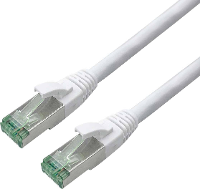 ROLINE RM Patchkabel Cat.6A S/FTP (PiMF), wit, 0,3 m