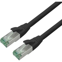 ROLINE RM Patchkabel Cat.6A S/FTP (PiMF), zwart, 10 m