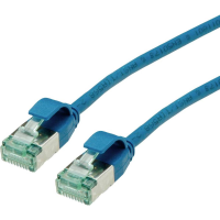 ROLINE RM U/FTP DataCentre patchkabel Cat.6A (Klasse EA), extra dun, blauw, 1,5 m
