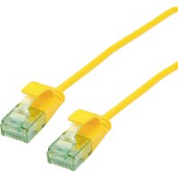 ROLINE RM UTP DataCenter Patchkabel Cat.6A (Klasse EA), extra dun, geel, 1,5 m