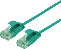 ROLINE RM UTP DataCenter Patchkabel Cat.6A (Klasse EA), extra dun, groen, 0,3 m