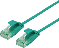 ROLINE RM UTP DataCenter Patchkabel Cat.6A (Klasse EA), extra dun, groen, 3 m
