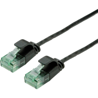 ROLINE RM UTP DataCenter Patchkabel Cat.6A (Klasse EA), extra dun, zwart, 3 m