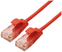 ROLINE UTP Data Center Patchkabel Cat.6A (Class EA), LSOH, extra dun, rood, 1,5 m