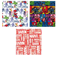Rollen inpakpapier/cadeaupapier   6x stuks   feest/verjaardag   200 x 70 cm   papier   Marvel prints