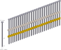 Prebena RK31/90BK Nagel met ronde kop (papiergebonden) Type RK 3000 stuk(s)
