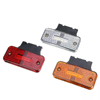 Rood/Wit/Amber/ 24V 4LED Truck Zijmarkeringslichten Trailer Klaring Tractor Van Zijlamp